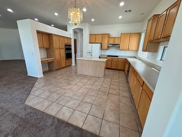 Kitchen Overview - large breakfast area with tile floor