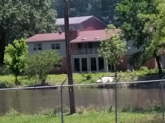 Back view from across lake