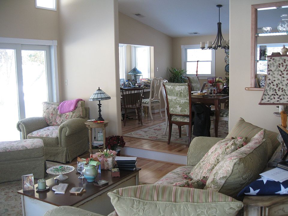 Family room and dining room