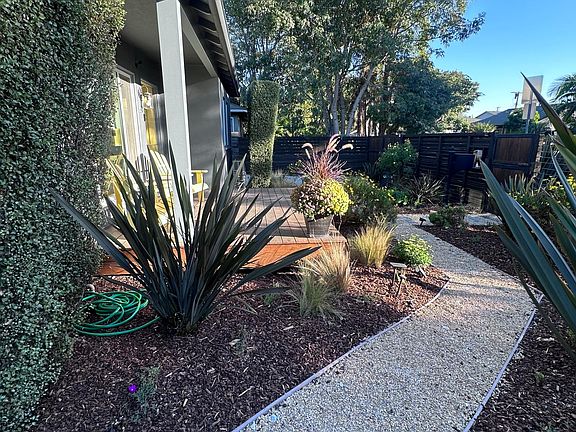 front house rock path