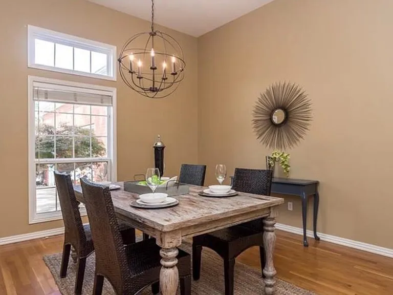 dining room with natural light