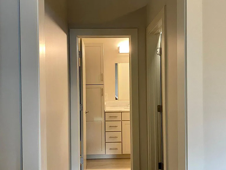 Hall in master bedroom to master closet and master bathroom