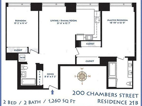 2nd image of 200 Chambers St APT 21B
