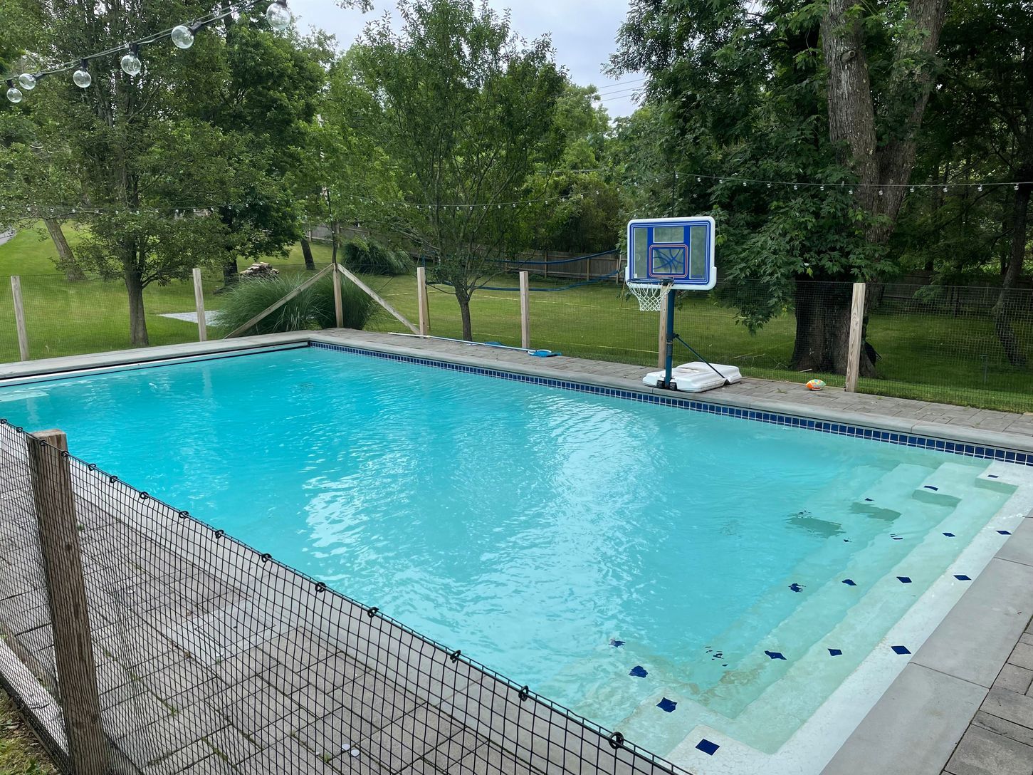  Inground pool with electric cover