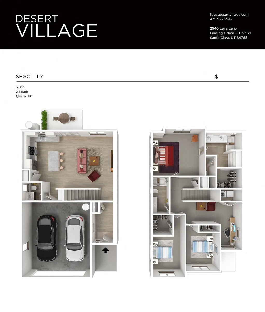 Floor plan Sego Lily