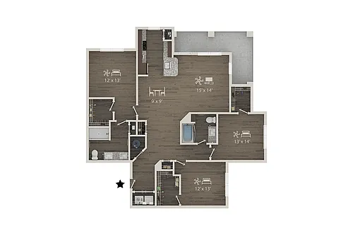Floor plan C1