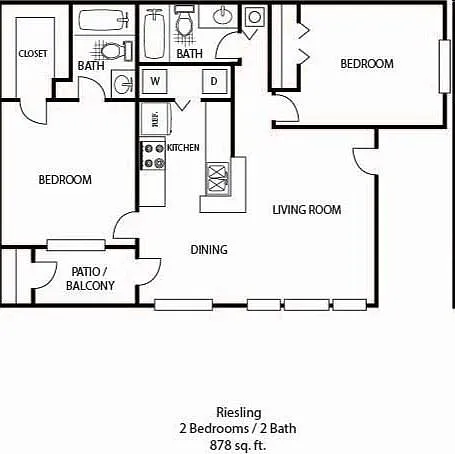 Floor plan 2 bedroom