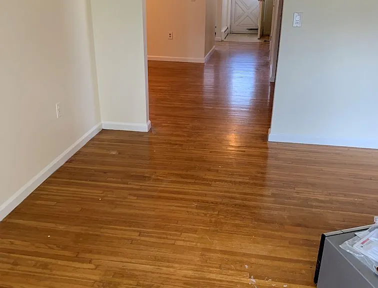 Hallway looking back from the Family Room to the Front Door Entrance