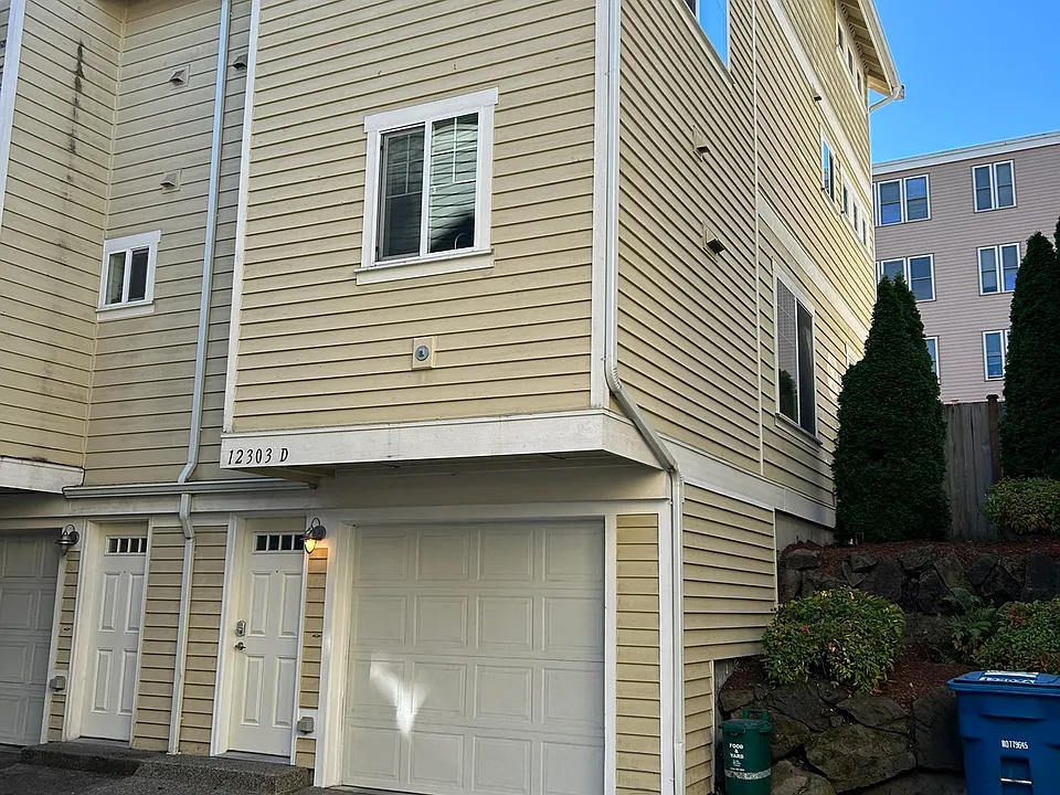 front of townhouse - only sharing a wall with a neighbor on one side
