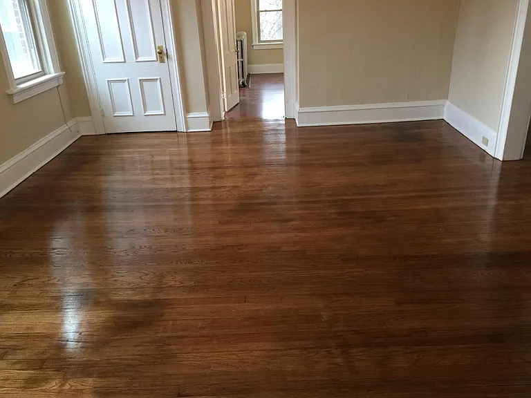 Refinished oak floors