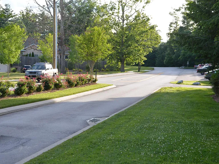 Street view looking towards condo unit. Ample parking at front of unit.