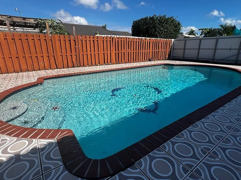 Pool with design - daytime