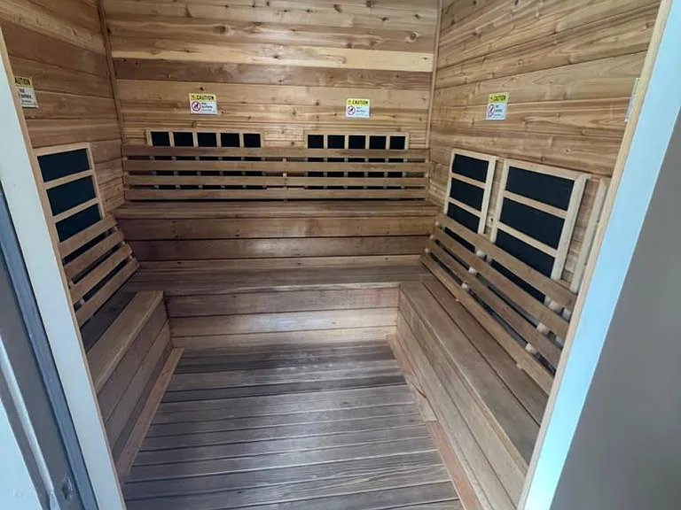 Sauna at the pool