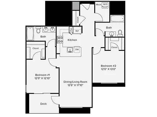 Floor plan B2-1051