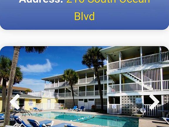 Pool area with 8 ' pool.