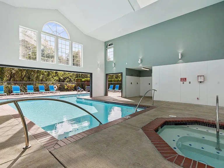Our heated indoor pool and spa area is designed for relaxation and comfort