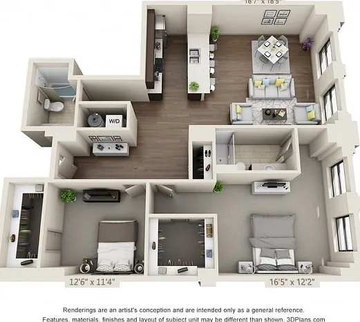 Two Bed Two Bath 1401sqft Two Bed Two Bath 1401sqft
