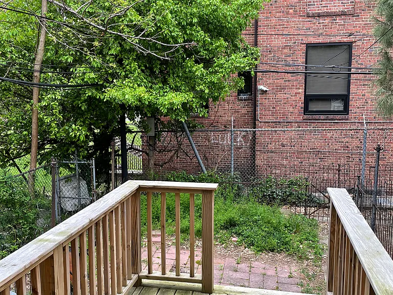 back deck and yard