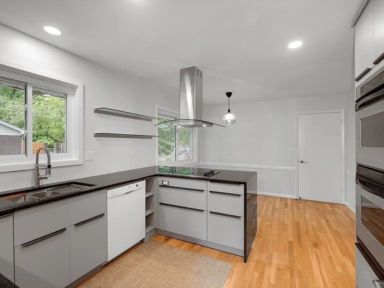 Kitchen, view from Dining room