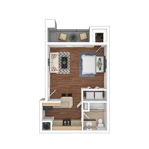 Floor plan Studio-P2