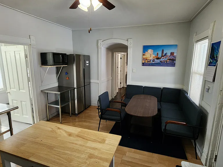 Large kitchen with breakfast nook area.