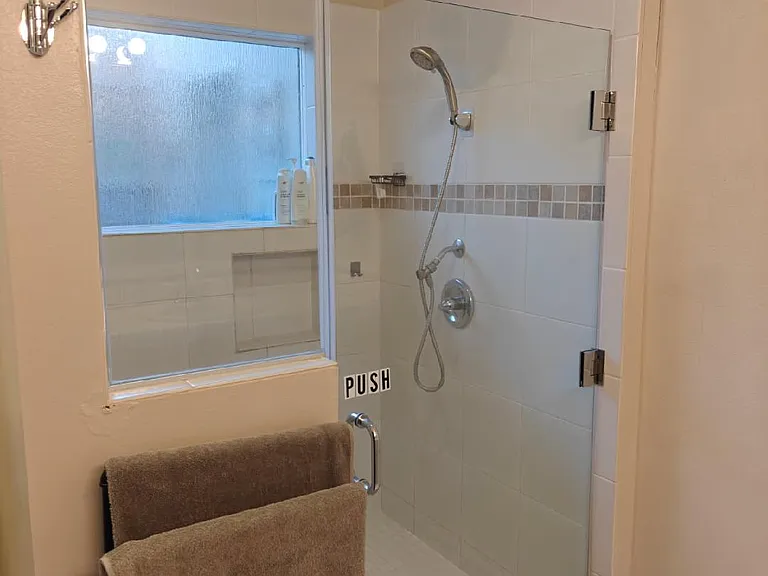 Walk in shower
