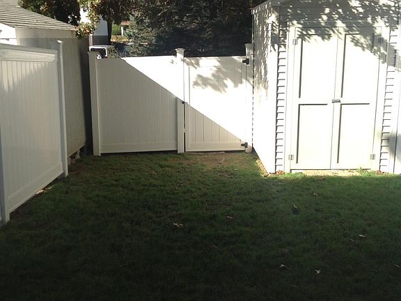 Back yard with shed