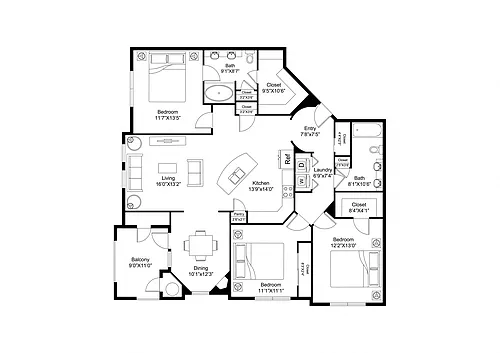 Floor plan C2R