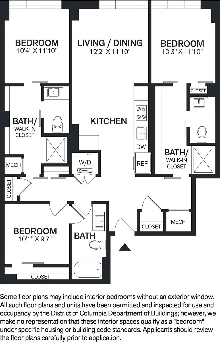 Floor plan 3 Bed/3 Bath-C4