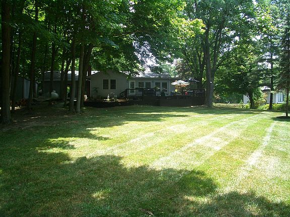 View from back of backyard towards house
