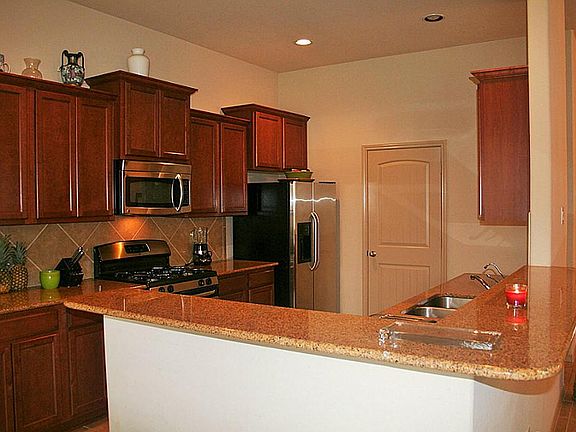 Kitchen with granite counters