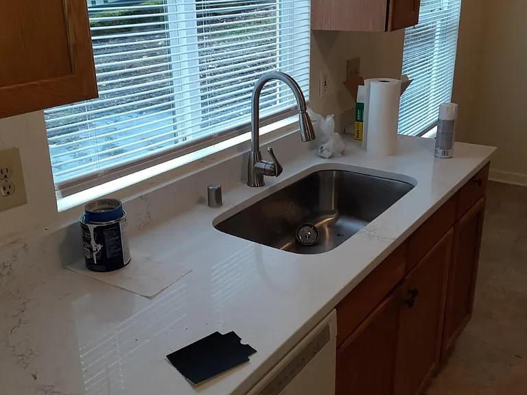 Kitchen with new countertops