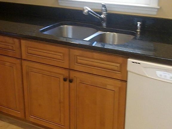 Modern kitchen with granite countertops