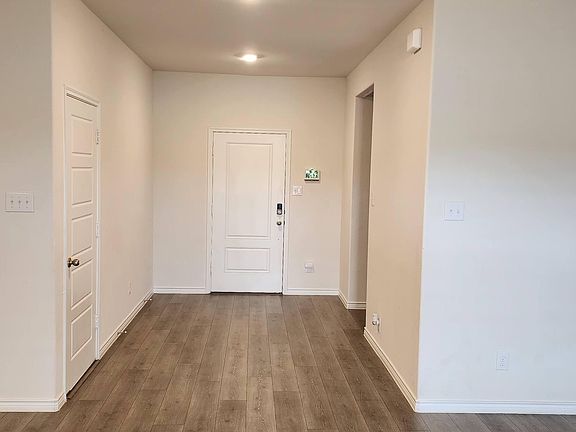 Main entrance with security pannel, foyer.