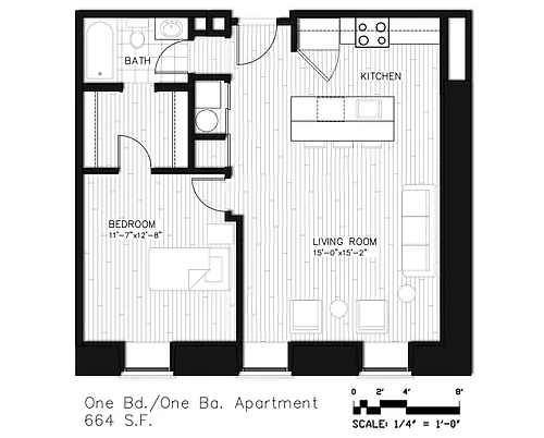 Floor plan One Bedroom