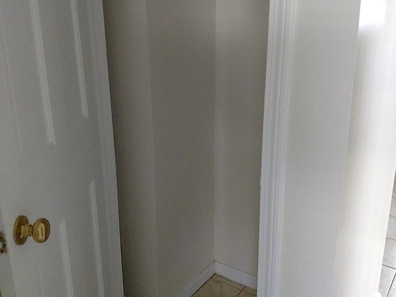 Coat closet when walking in unit