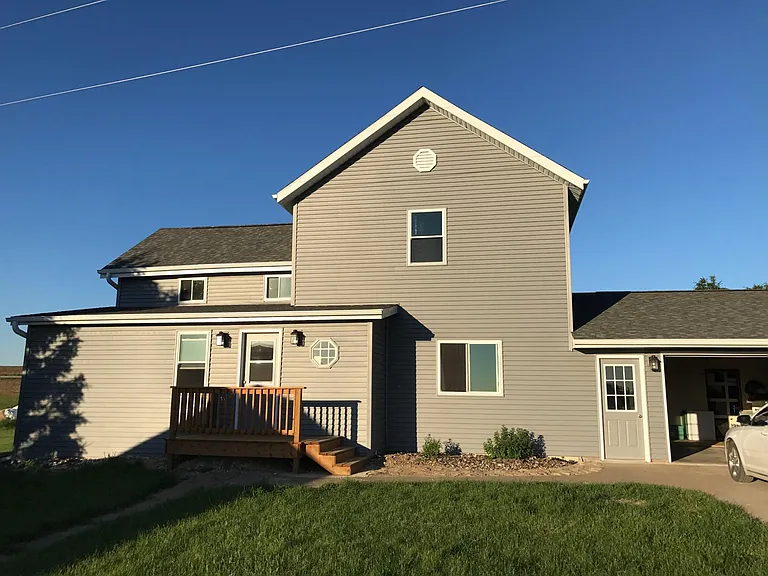 Outside front