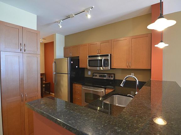 Kitchen with granite counter top