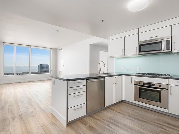 Living room and kitchen