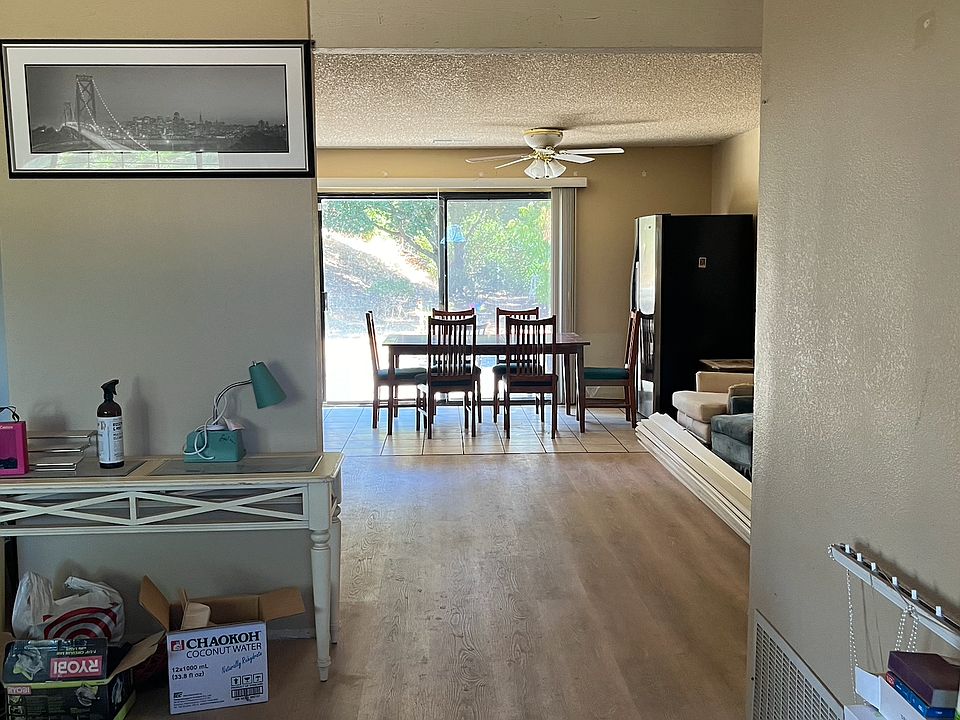 Entry looking at family room to nook area and backyard