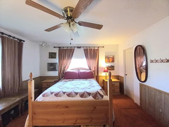Master bedroom with half bath