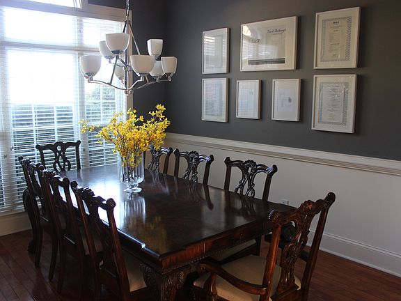 Dining room seats eight 