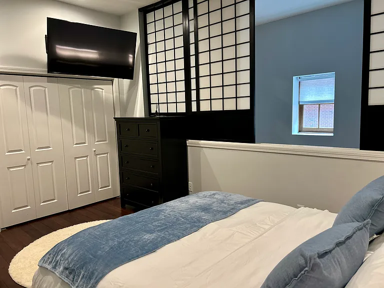 Master bedroom with TV