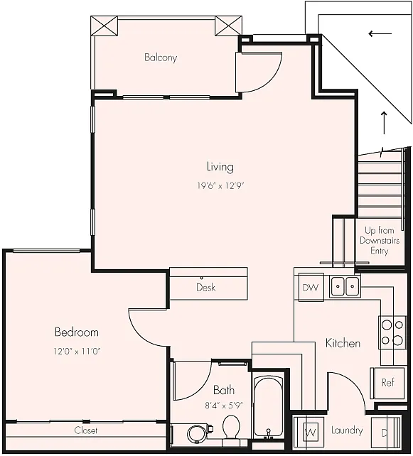 Floor plan 1AU