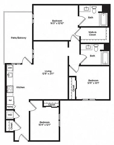 Floor plan 3A