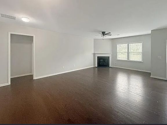 Family room with electric fireplace