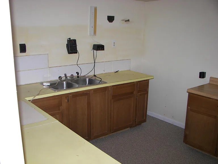 Basement Kitchen/Darkroom Sinks with water, built as a dark