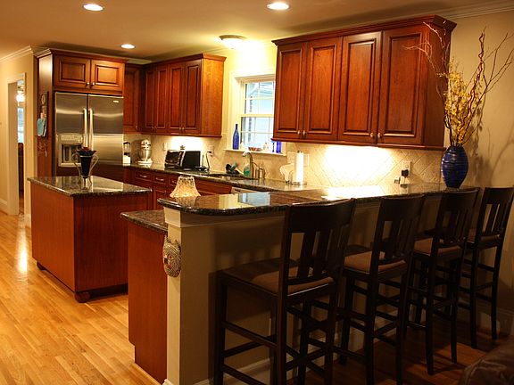 Custom cherry cabinets