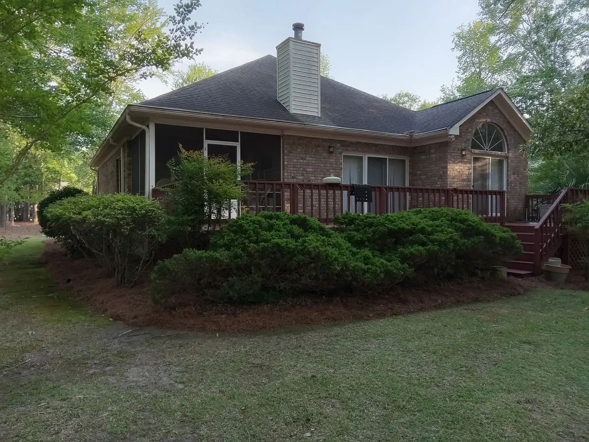 Back of house with deck - 136 Southern Hills Dr