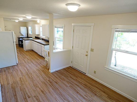 Living area and kitchen